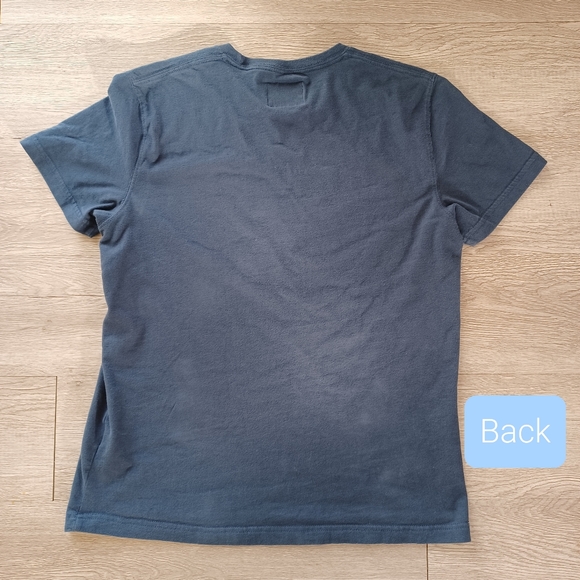 ⬇️ Clearance Abercrombie & Fitch Navy w/ Light Blue Moose Short Sleeve T Shirt - Picture 4 of 10